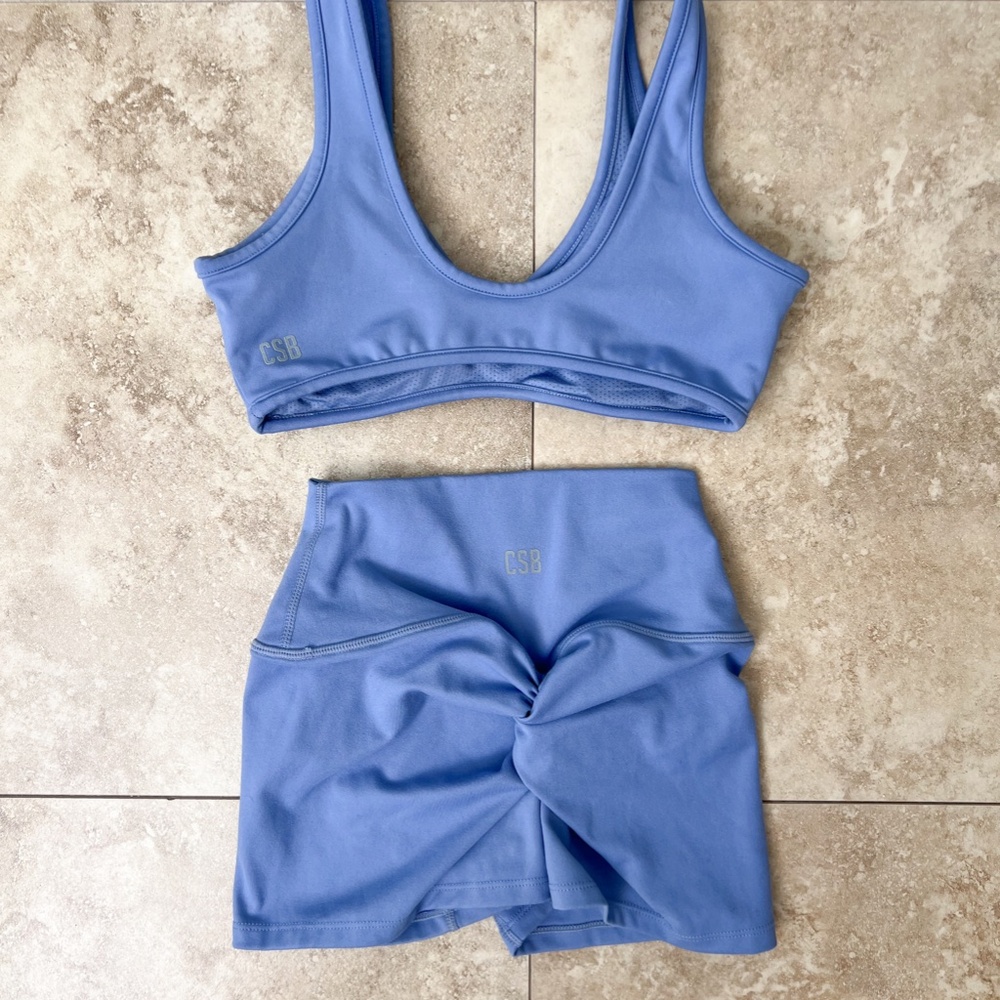 Reserved 2 inch scrunch bum CSB shorts in rain XS